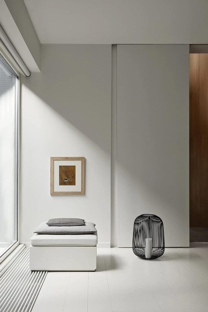 blomus Laterne -LITO- Farbe Schwarz Kerzenhalter Windlicht (L) 33 x 33 x 45cm (65933), L