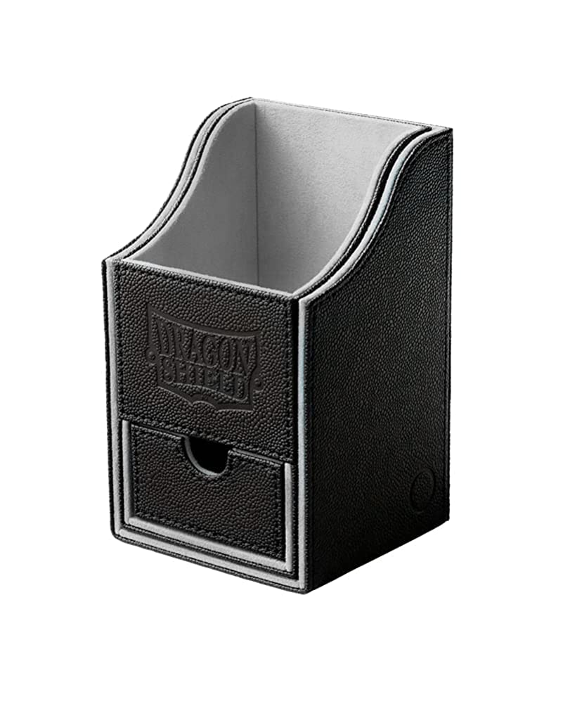 Arcane Tinman Dragon Shield: Nest Plus Deck Box - Black and Light Grey, Large