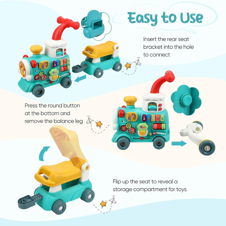 Lauflernhilfe für Babys, 5-in-1, abnehmbarer Lauflerner, Spielzeug für Aktivität und Entwicklung, La