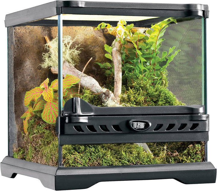 Exo Terra Terrarium aus Glas, mit einzigartiger Front Belüftung, 20 x 20 x 20cm & Compact Top, Terra
