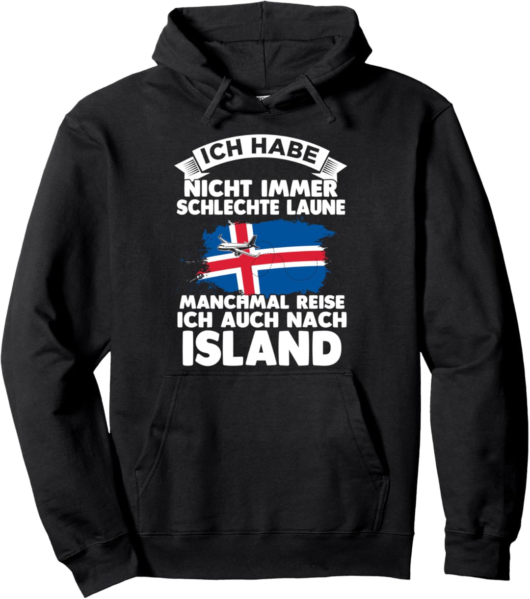 Isländisch Isländische Flagge Skandinavien Island Pullover Hoodie