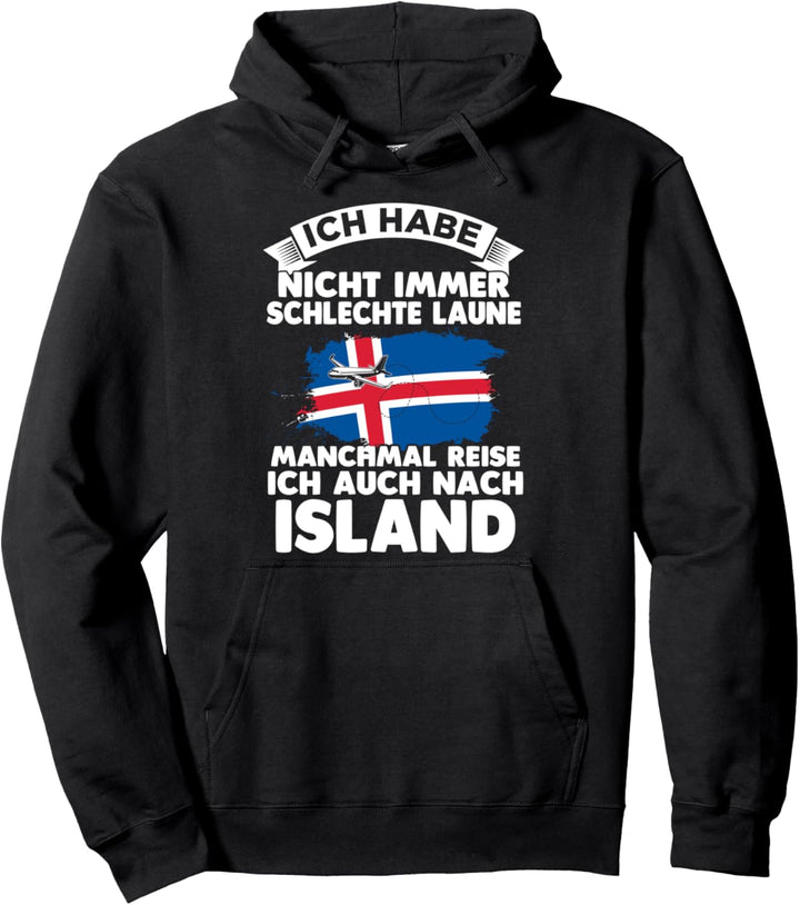 Isländisch Isländische Flagge Skandinavien Island Pullover Hoodie