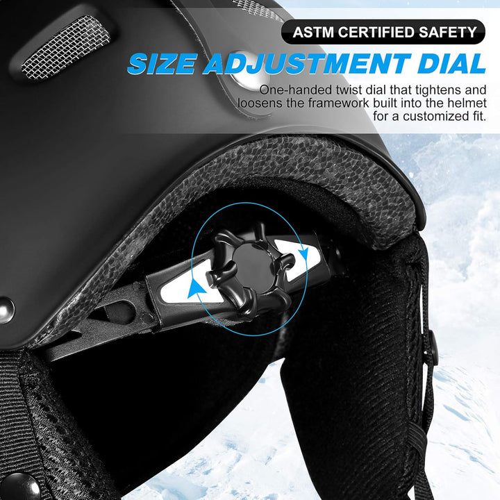 BESPORTBLE Ski Helm für Männer Frauen 12 Vents Ski Elmet Absorption Snowboarden Helm Berufs Kopf Get
