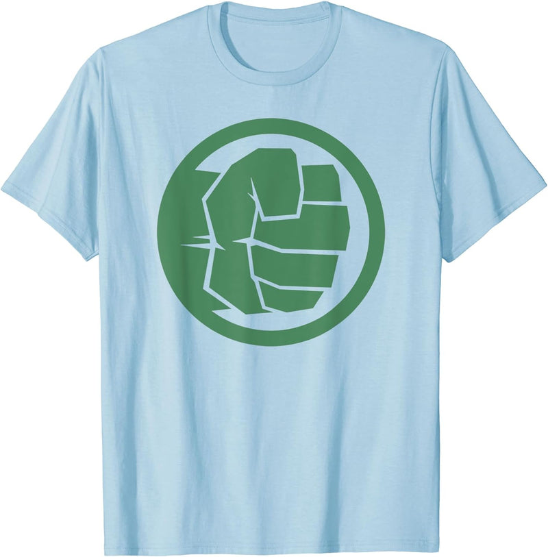 Mens Marvel Hulk Fist Tonal Icon Graphic T-Shirt C2 3XL Baby Blue