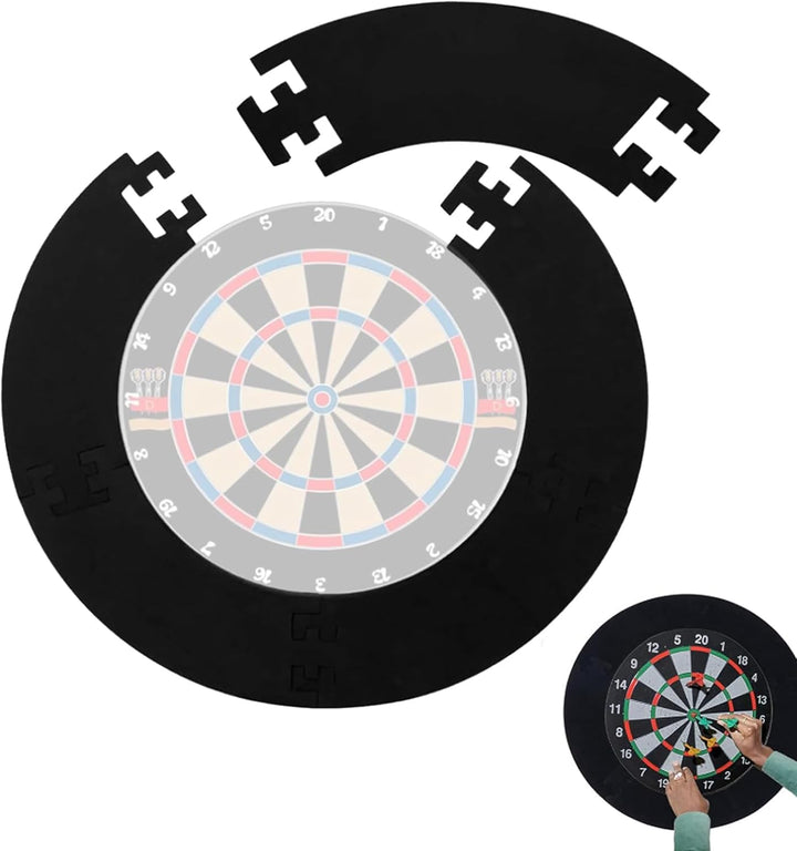 Dartscheibe Schutzring, Ø45 cm Surround Dartscheibe,2,5cm Dick Surround Auffangring Dart Backboard,E
