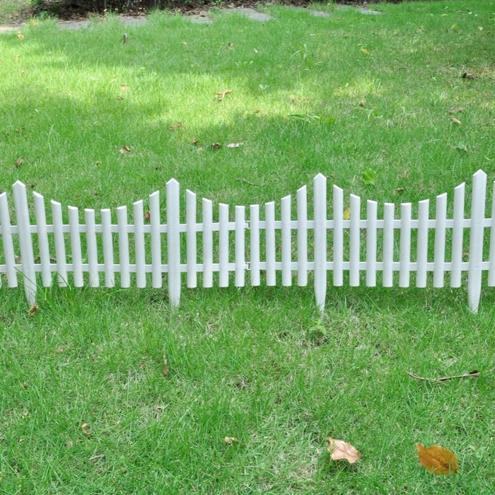yorten Gartenzaun Beeteinfassung Beetumrandung Dekorativer Zaun 17er Set Gesamtlänge 10 Meter Höhe v