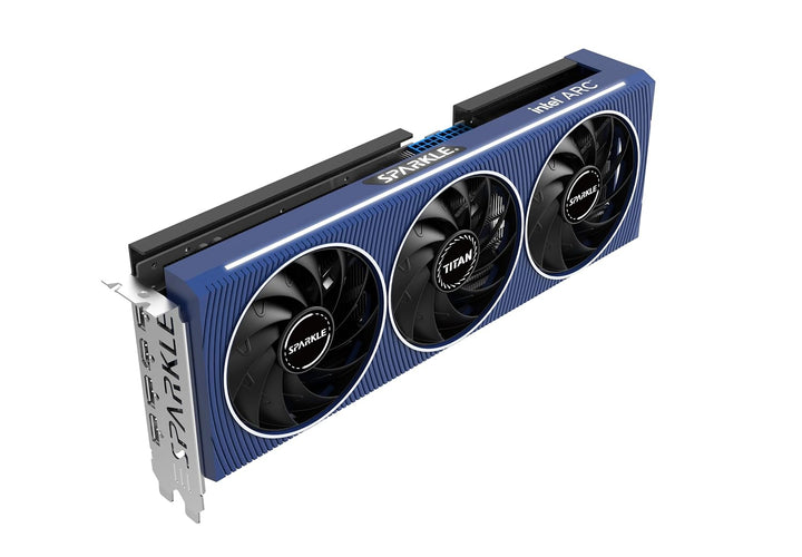 SPARKLE Intel Arc A770 Titan OC Edition, 16 GB GDDR6, ThermalSync, zerrissene Kühlung, Axiallüfter,
