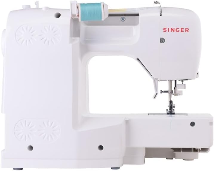 Singer C5205 Nähmaschine, weiss/blau Weiss, Türkisblau, Weiss, Türkisblau