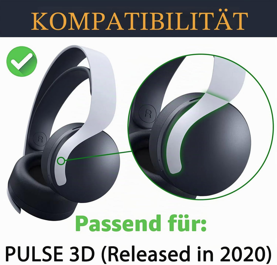 SOULWIT Kühlgel Ersatz Polster Ohrpolster für Sony PS 5 Puls PS5 3D Wireless Headset, Ersatzpolster