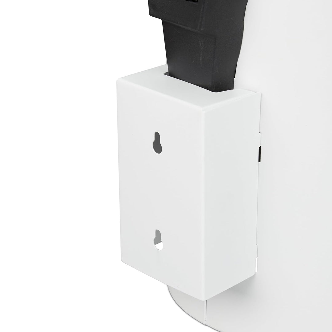 Relaxdays Kosmetikeimer Wandmontage, 3 l, Absenkautomatik, Inneneimer, Edelstahl, runder Badezimmer