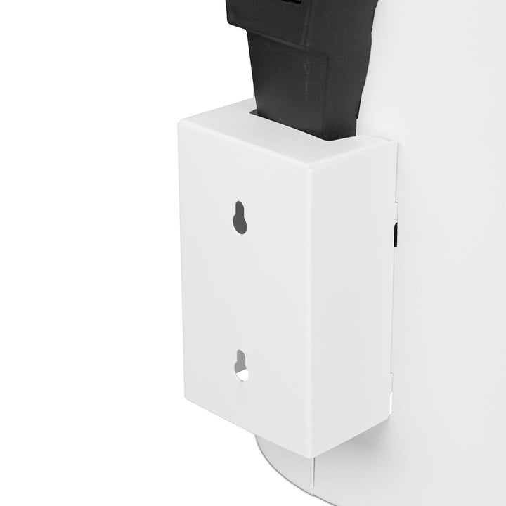 Relaxdays Kosmetikeimer Wandmontage, 3 l, Absenkautomatik, Inneneimer, Edelstahl, runder Badezimmer