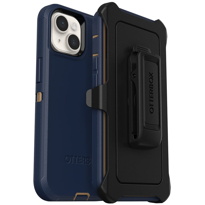 OtterBox Defender Series Displaylose Schutzhülle für iPhone 14 Plus, Blaue Wildlederschuhe (blau) De