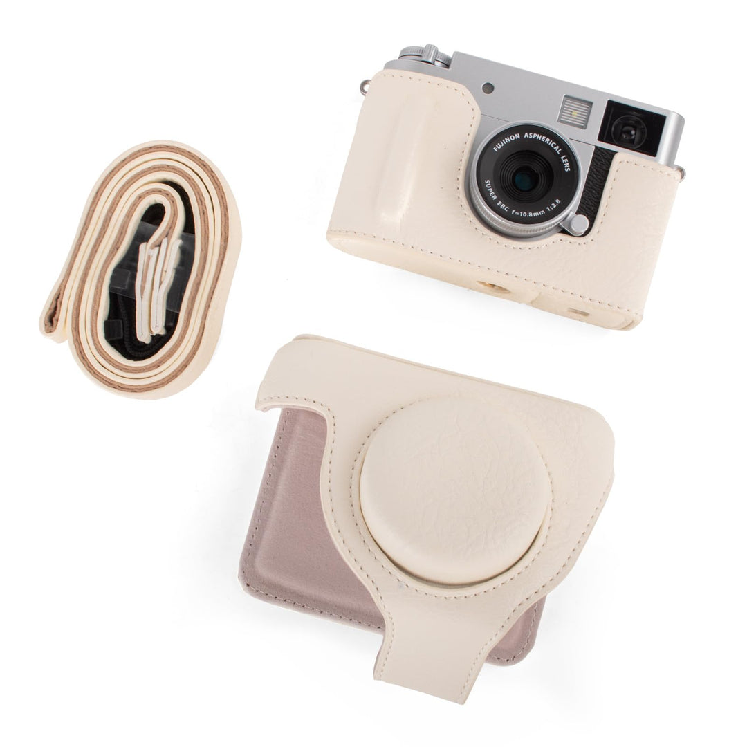 Rieibi x-Half/X-HF1 Case PU Leder Kameratasche für Fujifilm X Half Mirrorless Kamera Schutzhülle mit