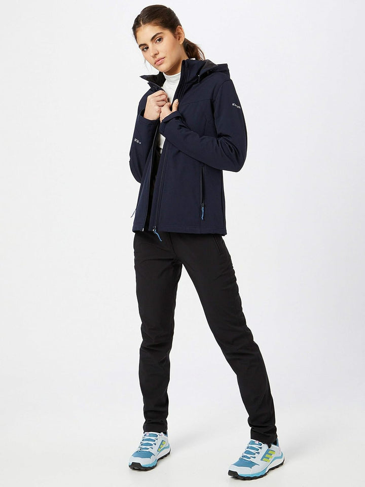 ICEPEAK Damen Brenham Softshell Jacke 38 Dunkel Blau, 38 Dunkel Blau