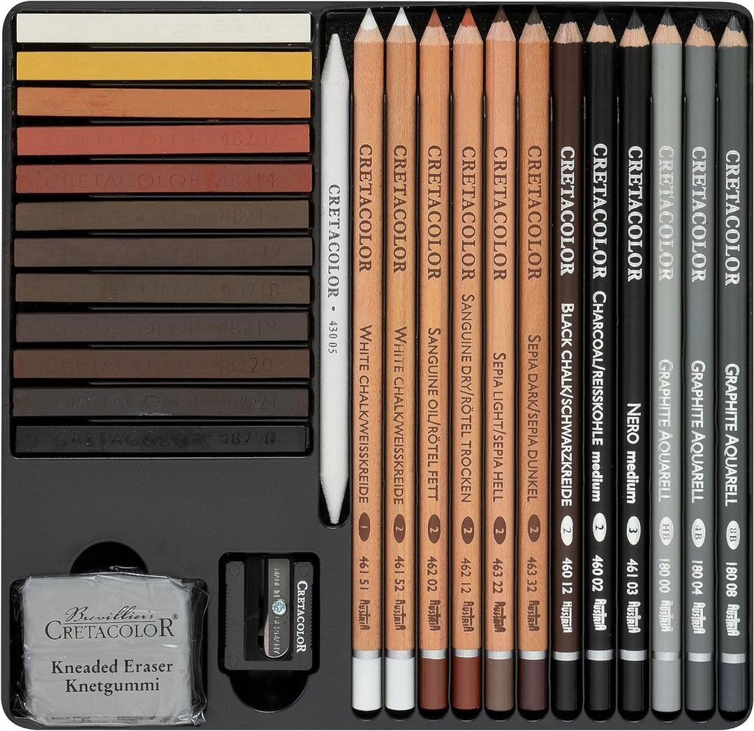 Cretacolor 400 31 - Skizzierset 27 Stück (1er Pack)
