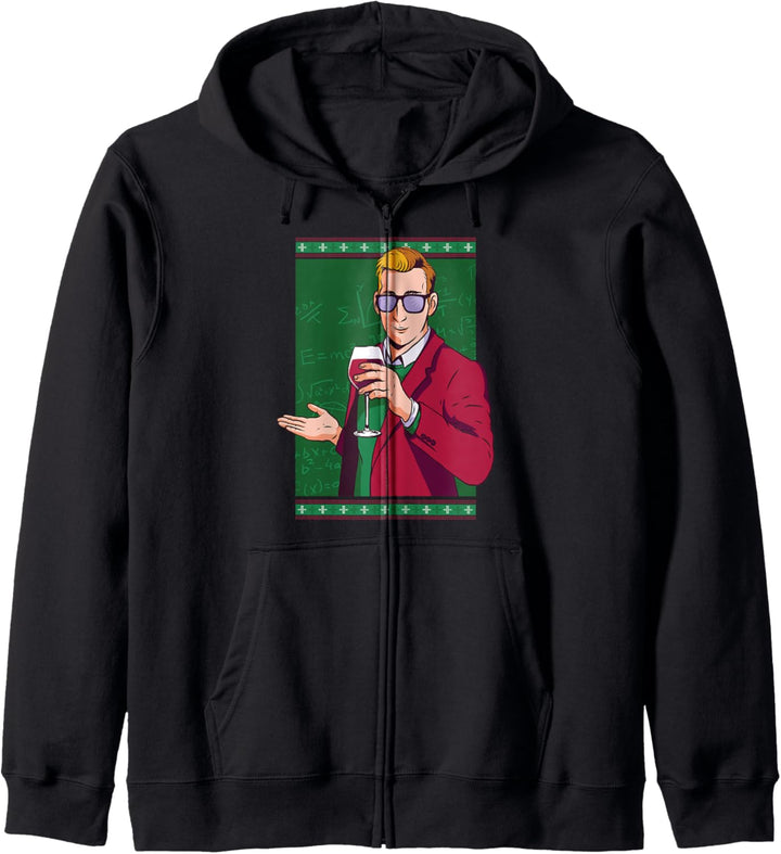 Lehrer Wein Weihnachts Weihnachten Weinkenner gemütlich Kapuzenjacke