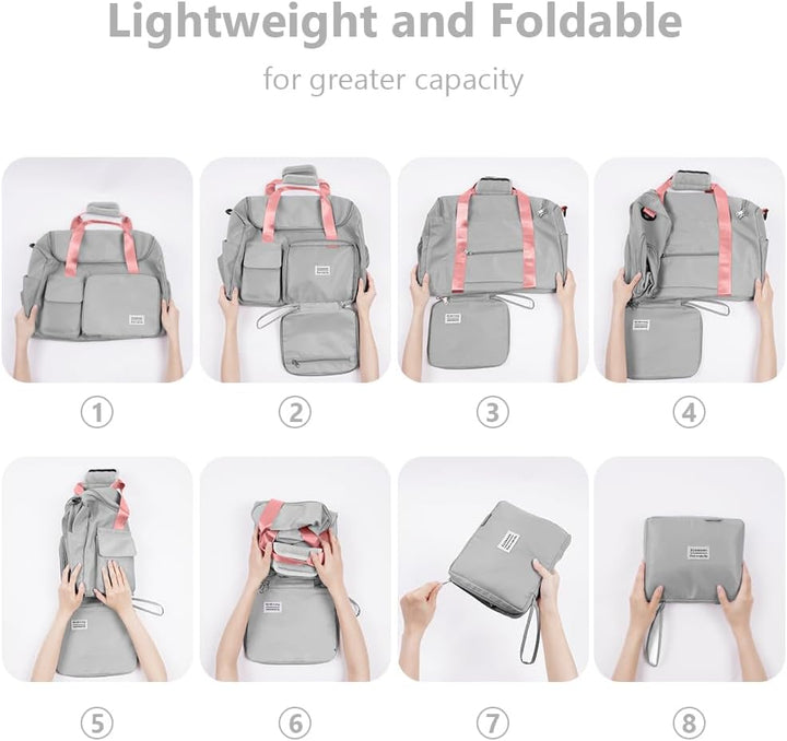 Flintronic 36L Faltbare Reisetasche Gepäcktasche Grosse Weekender Übernachtungstasche Urlaubstasche