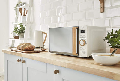 Swan Nordic 20 L digitaler Mikrowellenherd & Nordic Set Frühstücks-Wasserkocher, kabellos, 1,7 l, 22