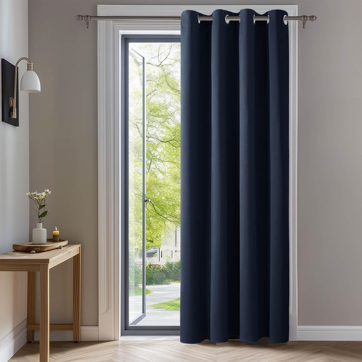 Deconovo Blickdichte Gardinen mit Ösen Verdunkelungsvorhänge Wohnzimmer Dicke Thermogardine Kältesch