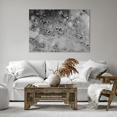 Bilder auf Leinwand 100x70cm Leinwandbild mit Rahmen Abstraktion modern Gross Wanddeko Bild Schlafzi