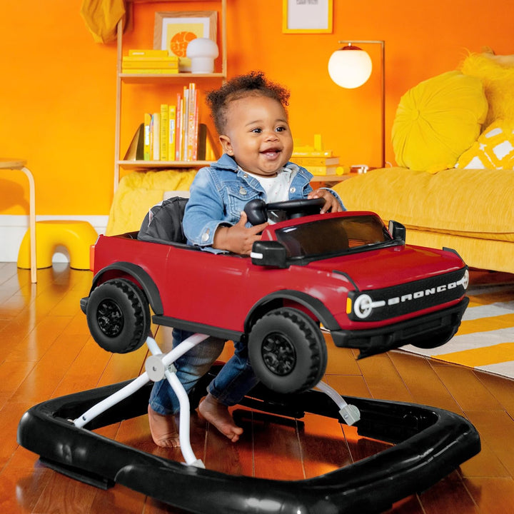 Bright Starts Ford Bronco Ways to Play 4-in-1 Baby Lauflernwagen, Race Red, Unisex, 6 Monate + Race