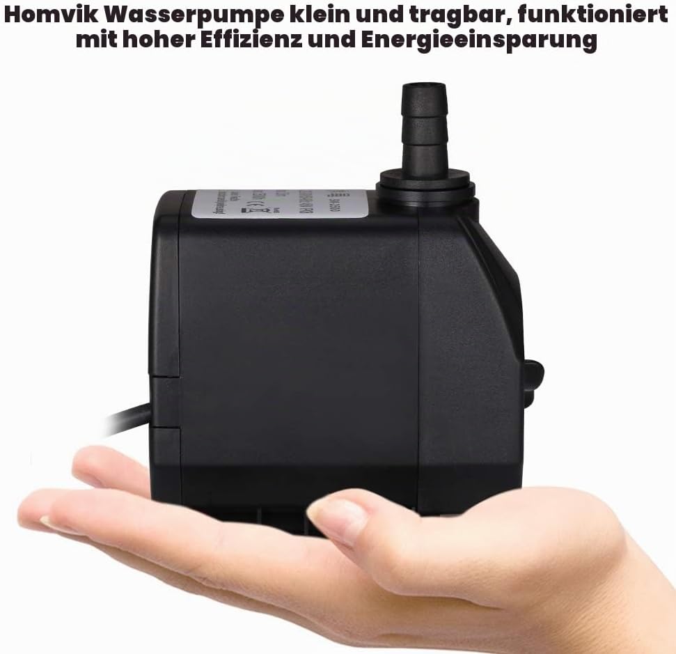 Tauchwasserpumpe 2500L/H 45W für Aquariumteich Fischtank Springbrunnen Frisch- und Meerwasserzirkula