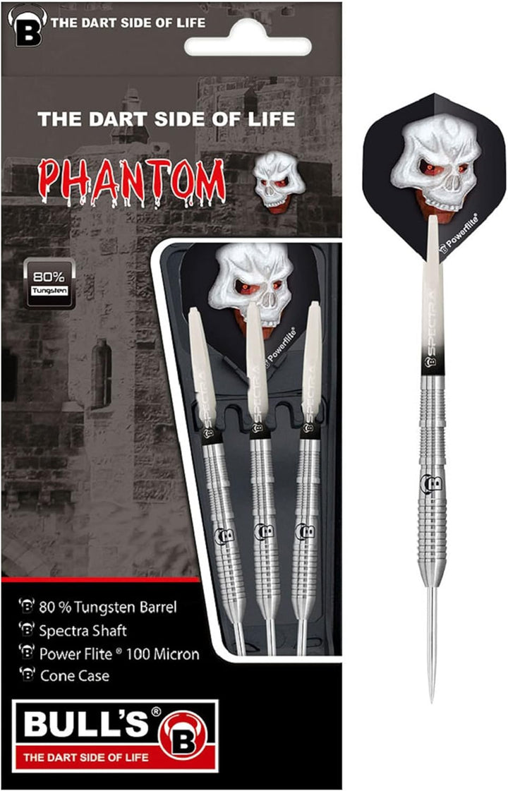 Phantom Steel Dart, aus hervorragendem 80 % Tungsten (Wolfram). 5 Barrelvarianten mit unterschiedlic