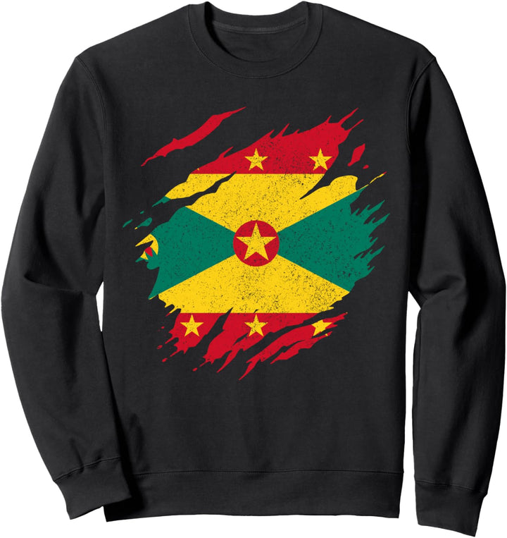 Grenada Flagge Vintage Karibik Souvenir Sweatshirt
