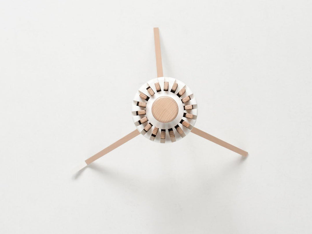 Foppapedretti Octopus Myhome Wäscheständer, Aluminium/PVC/Holz Buche, weiss, 112 x 112 x 121 cm stra