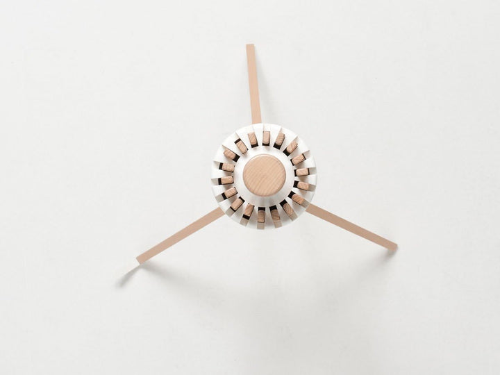 Foppapedretti Octopus Myhome Wäscheständer, Aluminium/PVC/Holz Buche, weiss, 112 x 112 x 121 cm stra