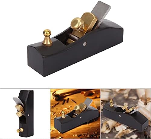 Fasenhobel Holz, Holzhobel mit Griffen aus Ebenholz für Verarbeitung von Holz Hand Plane 80mm, 80mm