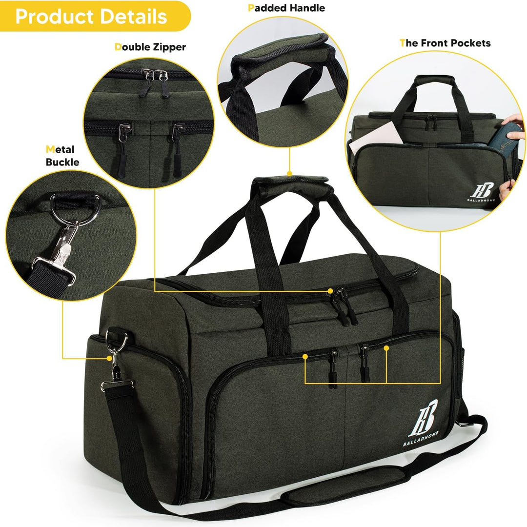 Sporttasche Reisetasche für Damen und Herren Trainingstasche Gym Bag mit Schuhfach und Nassfach Duff