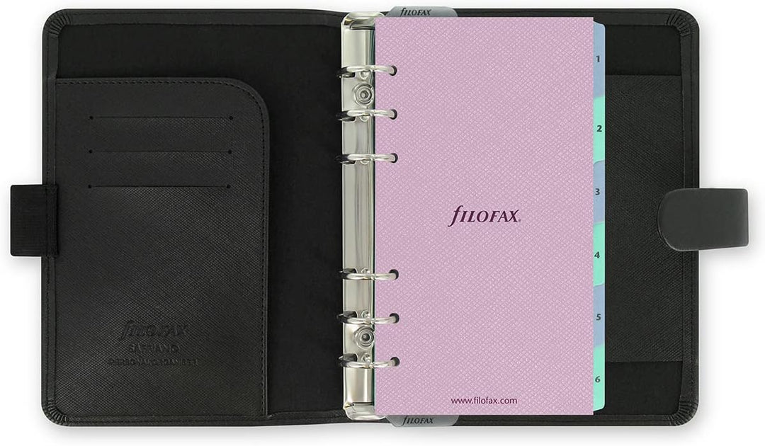 Filofax 22470 Saffiano Organiser, schwarz, schwarz