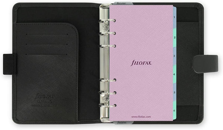 Filofax 22470 Saffiano Organiser, schwarz, schwarz