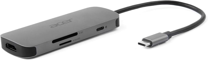 Acer 7-in-1 Mini Dock (USB Type-C zu 1xUSB Type-C (w PD), 3xUSB 3.0, 1xHDMI, 1xSD Card Reader, 1xMic
