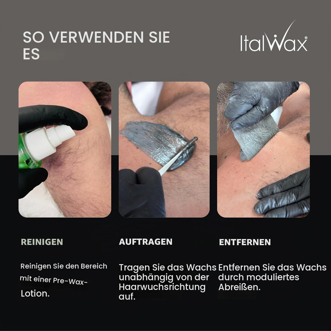 Italwax Pour Homme - 1kg - Waxing perlen für Haarentfernung - Natürliche Formulierung für alle Hautt