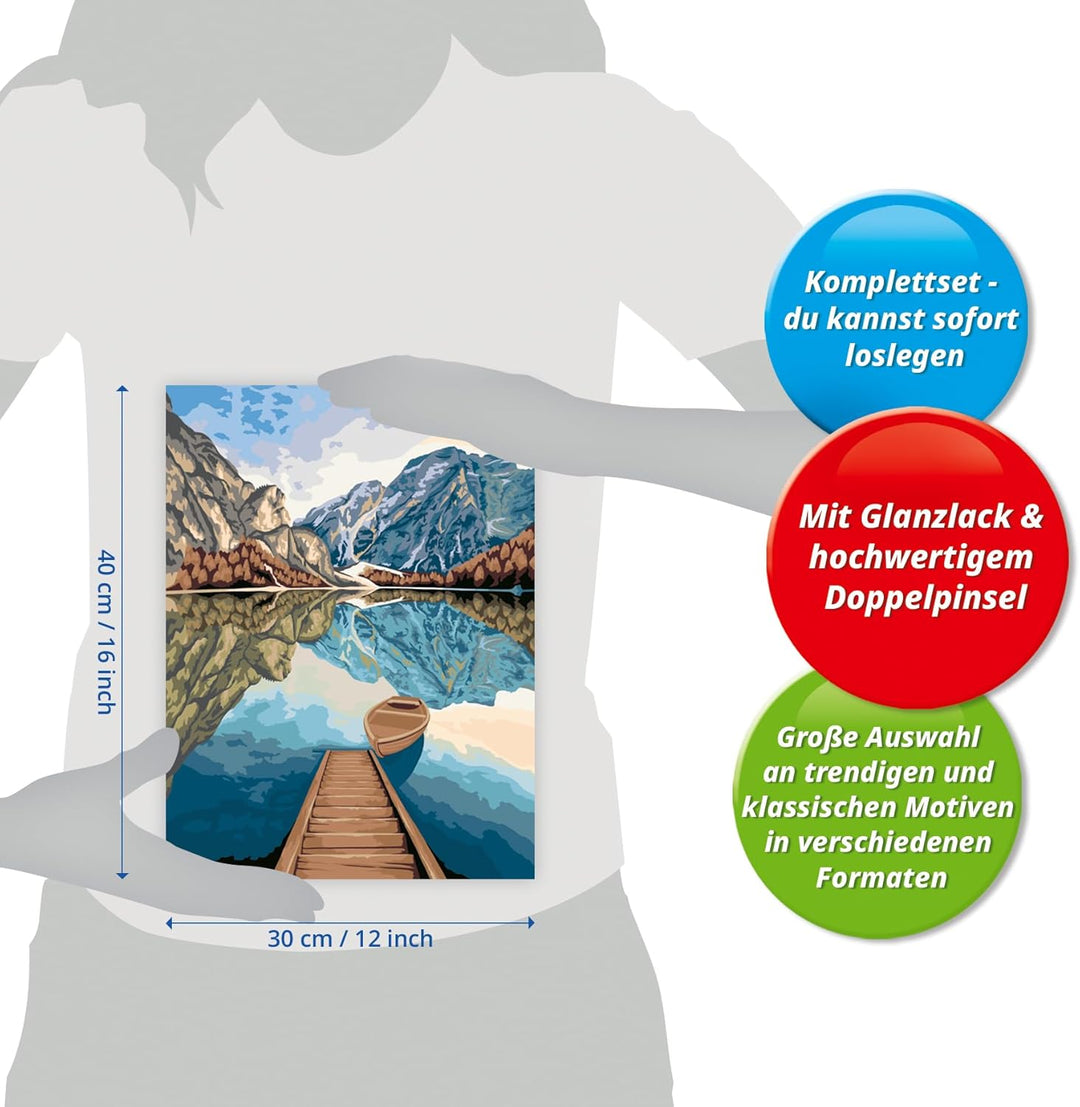 Ravensburger CreArt - Malen nach Zahlen 23612 - Lake Views- Malen nach Zahlen Erwachsene - ab 12 Jah