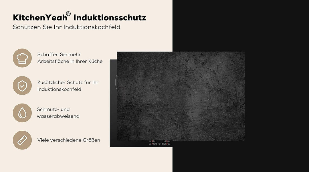 KitchenYeah© Herdabdeckplatte Einteilig Ceranfeld Abdeckplatte für Induktionsschutz Ceranfeldabdecku
