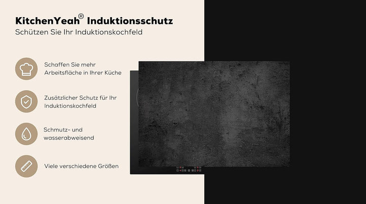 KitchenYeah© Herdabdeckplatte Einteilig Ceranfeld Abdeckplatte für Induktionsschutz Ceranfeldabdecku