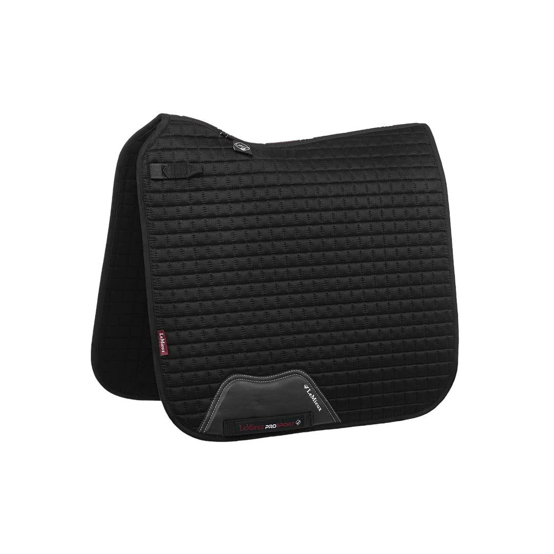 LeMieux Prosport Suede Dressage Square Dressurschabracke L Schwarz, L Schwarz