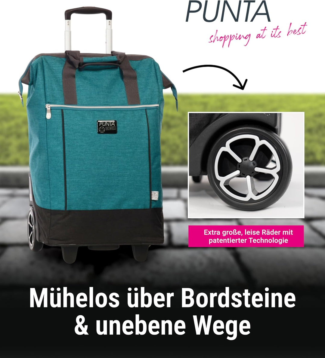 Punta einkaufswagen 38 x 62 x 28 cm Polyester hellgrün 38x62x28cm Petrol, 38x62x28cm Petrol