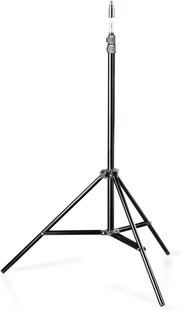 Walimex pro LED Sirius 160 Bi Color Set mit Stativ - 1x 65W Bi Color Flächenleuchte, Studioleuchte,