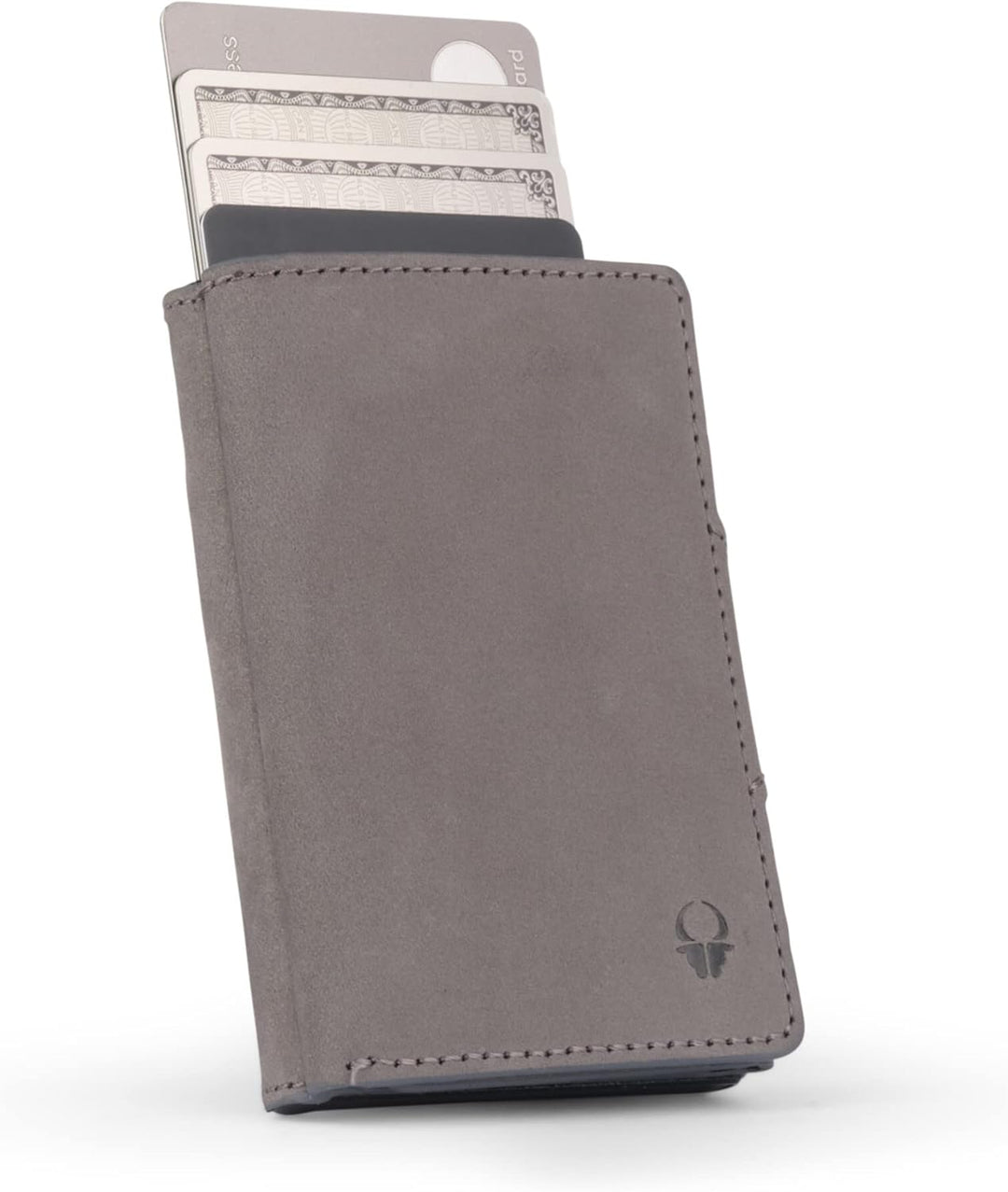 DONBOLSO Wallet Flip Geldbörse Herren - Slim Wallet mit Flipcase - Leder Kartenetui mit RFID Schutz