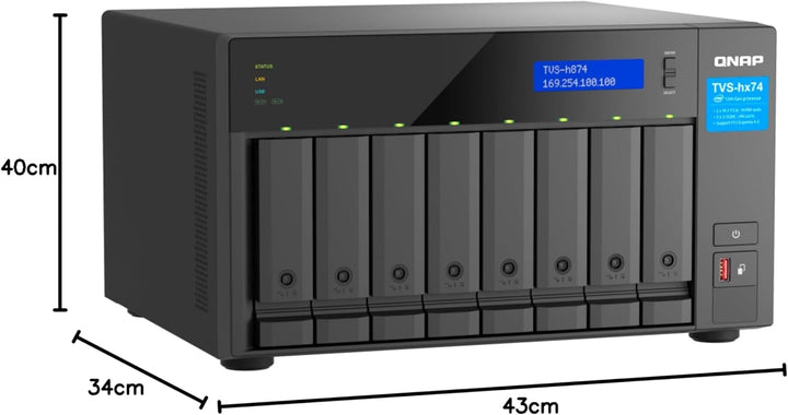 QNAP TVS-h874X-i9-64G schwarz