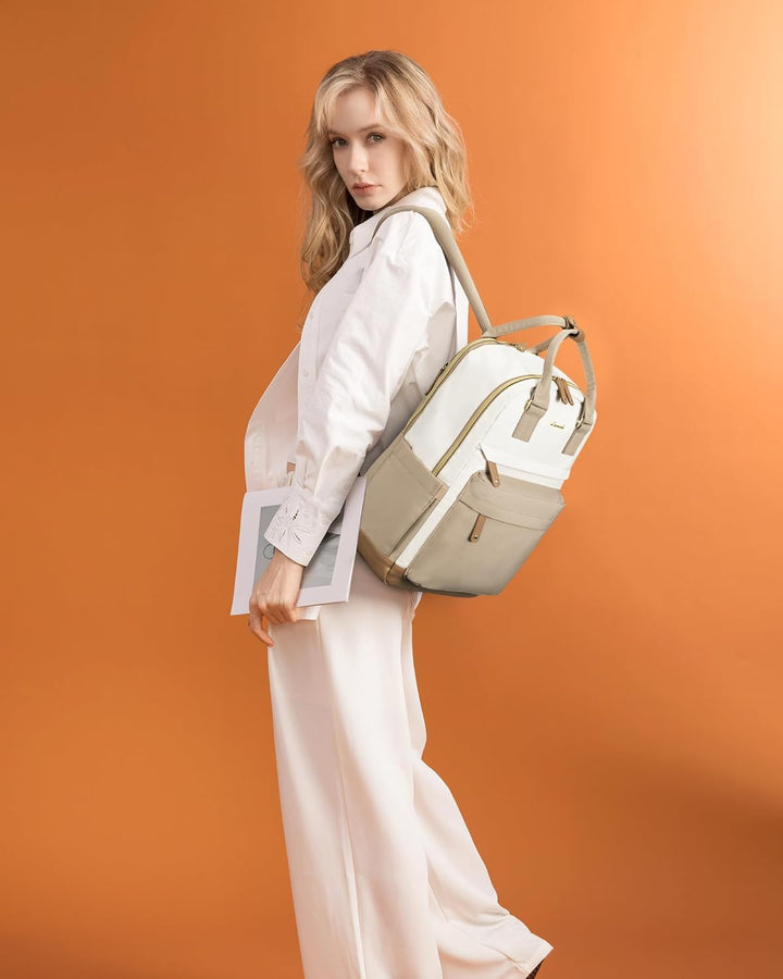 LOVEVOOK Rucksack Damen, 17 Zoll Laptop Schulrucksack Reiserucksack Wasserdicht Arbeitstasche Backpa