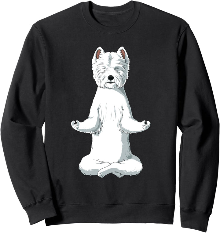 Meditation Hund West Highland White Terrier Sweatshirt