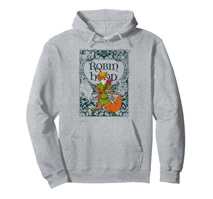 Disney Robin Hood Retro Vintage Distressed Pullover Hoodie