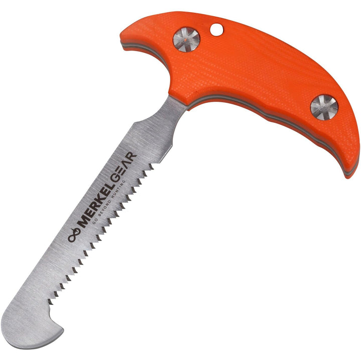 Merkel GEAR Aufbrechsäge Knochensäge Schlosssäge 11cm aus rostfreiem AISI 420 Stahl G10 Griffschalen