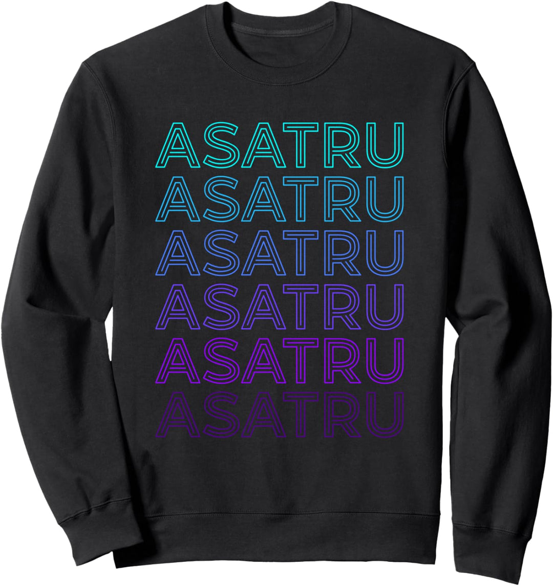 Asatru Vegvisir Viking Kompass Norse Retro Sweatshirt