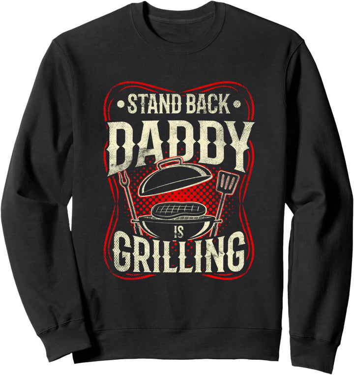 Grillmeister Papa Vater Grillen BBQ Party Fan Fleischesser Sweatshirt